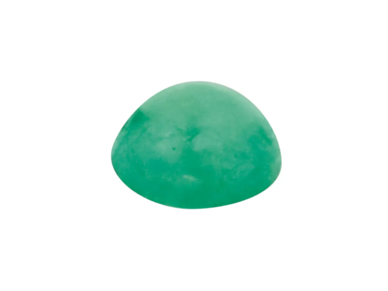 Emerald, Round Cabochon, 2mm