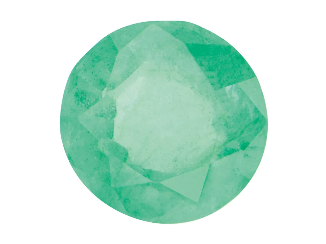 Emerald, Round, 2mm