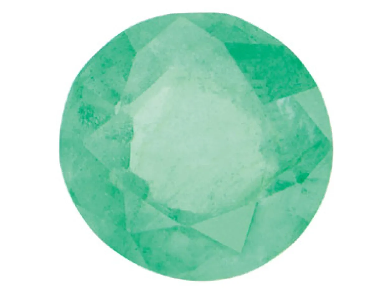 Emerald, Round, 4mm