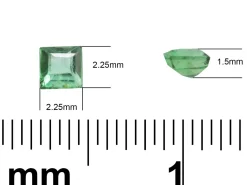 Emerald, Square, 2.25mm