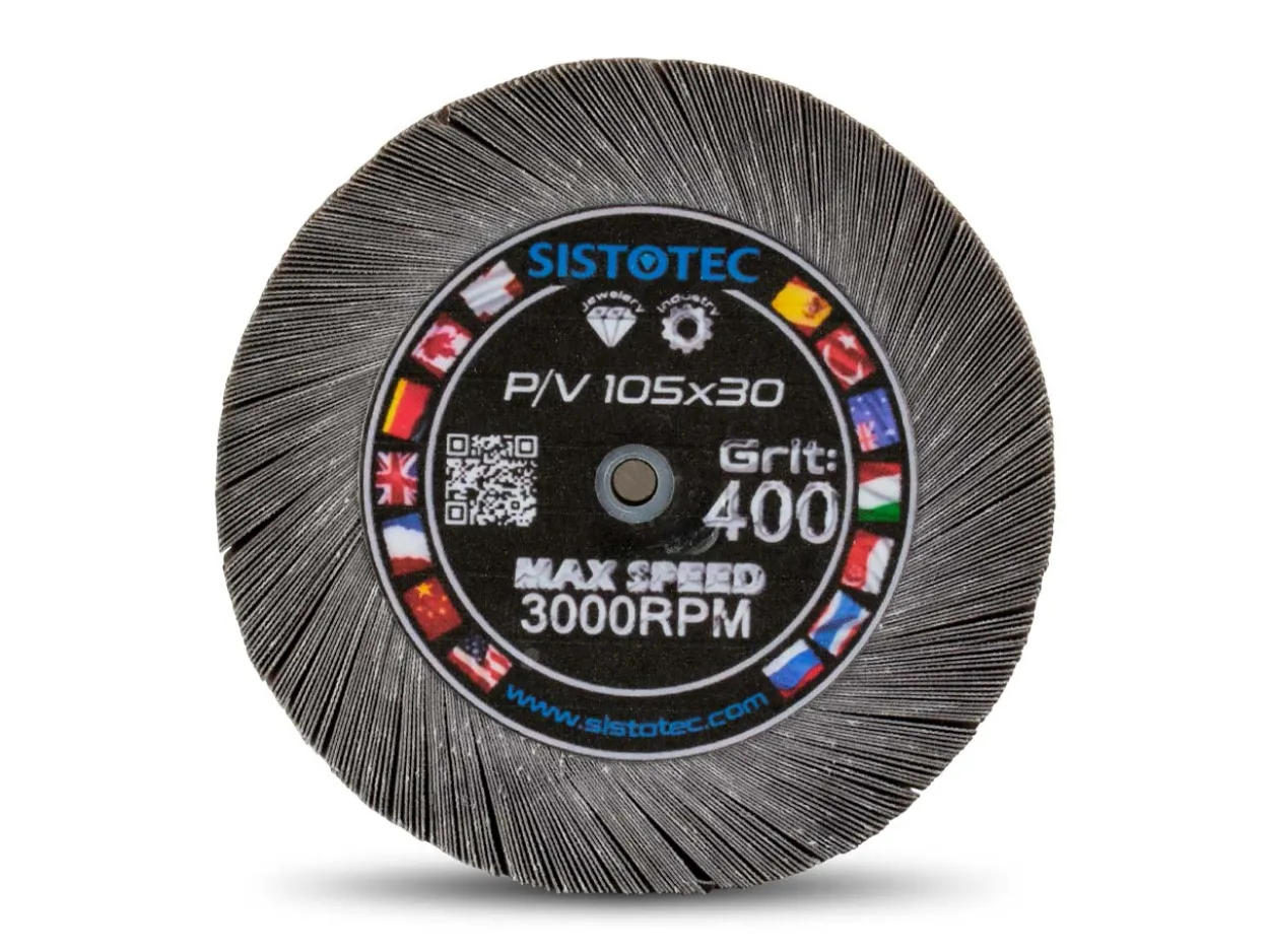 Emery Flap Wheel, 400 Grit, 105mm/4"