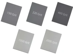 Emery Paper Set Of 5 Grits, 150, 220, 400, 1200 And 2000, Pack of 5