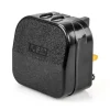 Eu Cee Round 2 Pin Plug To UK 3 Pin Plug Converter