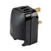 EU Shucko Round 2 Pin Plug To UK 3 Pin Plug Converter