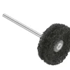 Eve Fiberwheels With Mandrel, Black, Medium Grit, 25mm