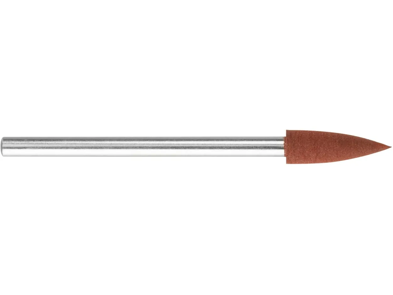 Eveflex Rubber Cone Burr, 704, Brown, Medium Grit, 12 X 4.3mm