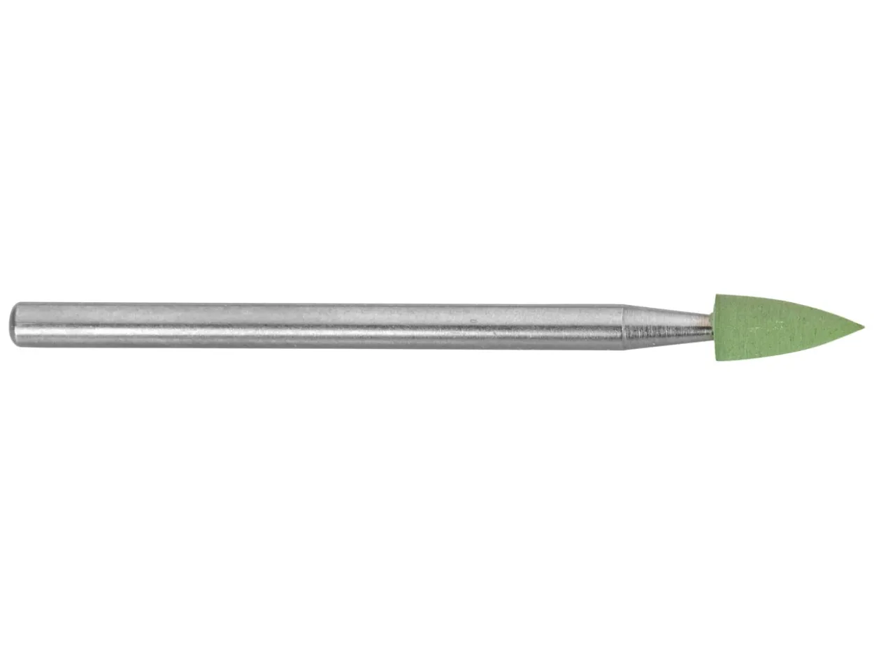 Eveflex Rubber Cone Burr, 811, Green, Fine Grit, 7.5 X 3.3mm