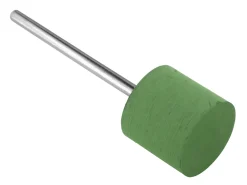 Eveflex Rubber Large Cylinder Burr, 820, Green, Fine Grit, 13.5 X 14mm