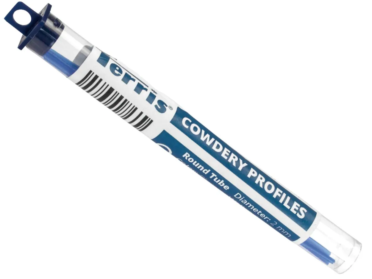 Ferris Cowdery Wax Profile Wire Round Tube Blue 2mm Pack of 6