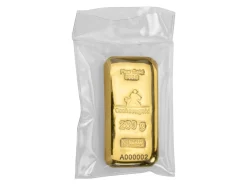 Fine Gold Bar 250g Cast UK Design With A Serial Number, 100% Recycled Gold