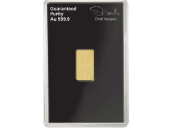 Fine Gold Bar 5g Stamped UK Design, Certified And Supplied In A Blister Pack, 100% Recycled Gold