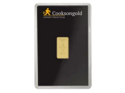 Fine Gold Bar 10g Stamped UK Design, Certified And Supplied In A Blister Pack, 100% Recycled Gold