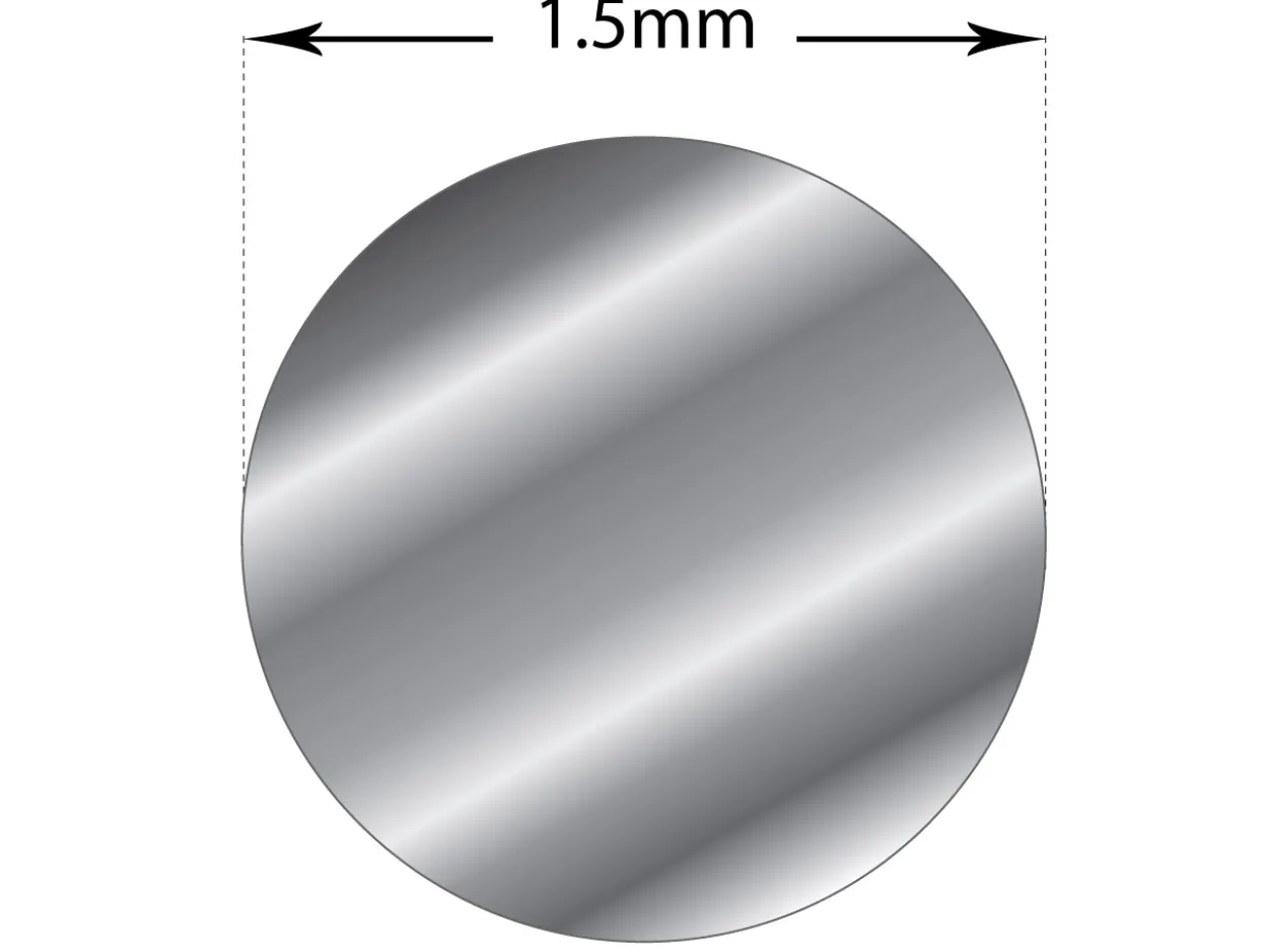 Fine Silver Round Wire 1.50mm Fully Annealed, 100% Recycled Silver