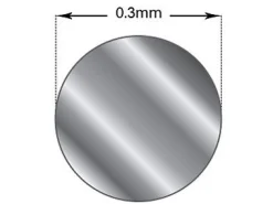 Fine Silver Round Wire 0.30mm X 3m Fully Annealed, 2.2g, 100% Recycled Silver