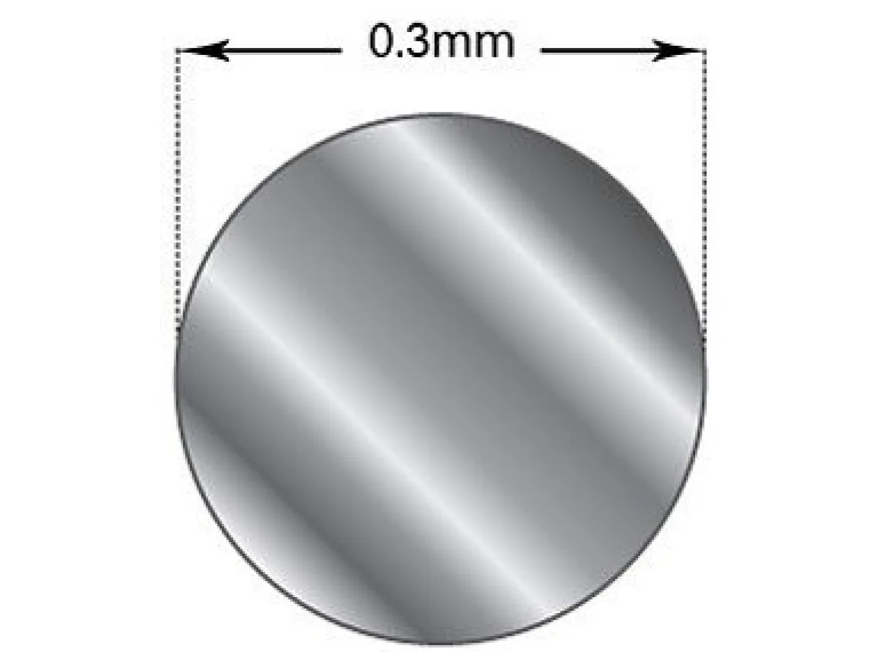 Fine Silver Round Wire 0.30mm X 3m Fully Annealed, 2.2g, 100% Recycled Silver