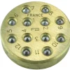 Fion French Beading Block, Grain Tool Sharpener, Recessed, Round