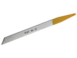 Flat Edge Graver Steel 10