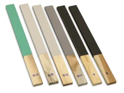 Flat Emery Stick Set, 152mm X 234mm, 6/0, 4/0, 3/0, 2/0, 1 And 2 Grit