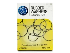 Flat Rubber Gaskets For Watches, 14 To 30mm Sizes, Pack of 100