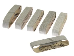 Foredom Assorted Grit Sanding Belts For Foam Rubber Wheel Pack of 18