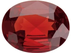 Garnet, Oval, 6x4mm