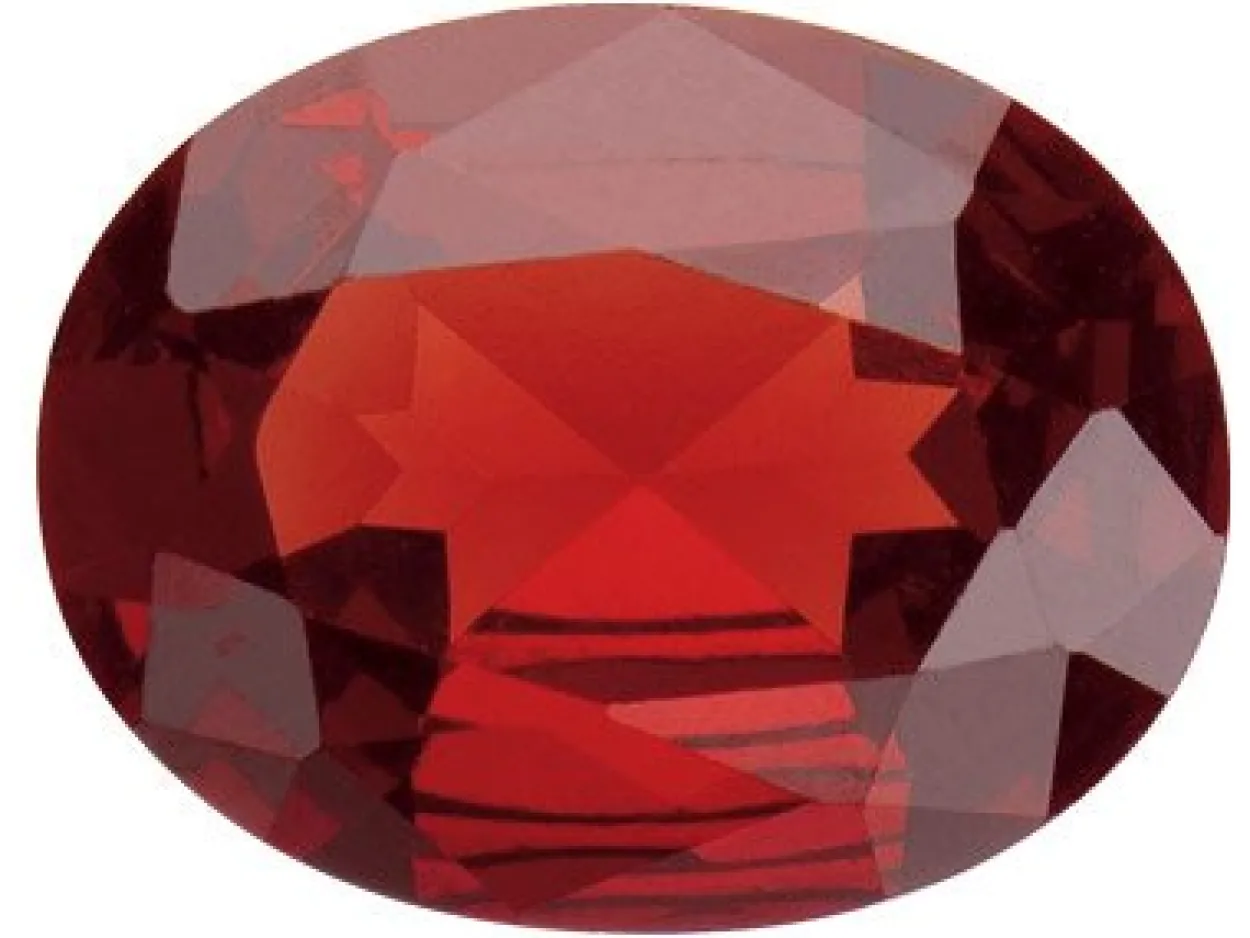 Garnet, Oval, 9x7mm