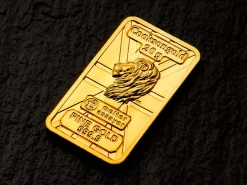 20g Fine Gold Bar 999.9 - High Relief Lion's Head Collection