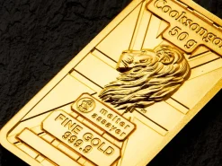50g Fine Gold Bar 999.9 - High Relief Lion's Head Collection Serialised