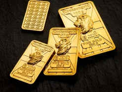50g Fine Gold Bar 999.9 - High Relief Lion's Head Collection Serialised
