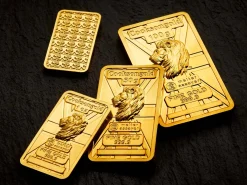 100g Fine Gold Bar 999.9 - High Relief Lion's Head Collection Serialised