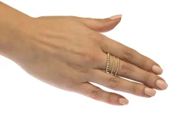 Gold Filled Beaded Ring 2mm Size Q