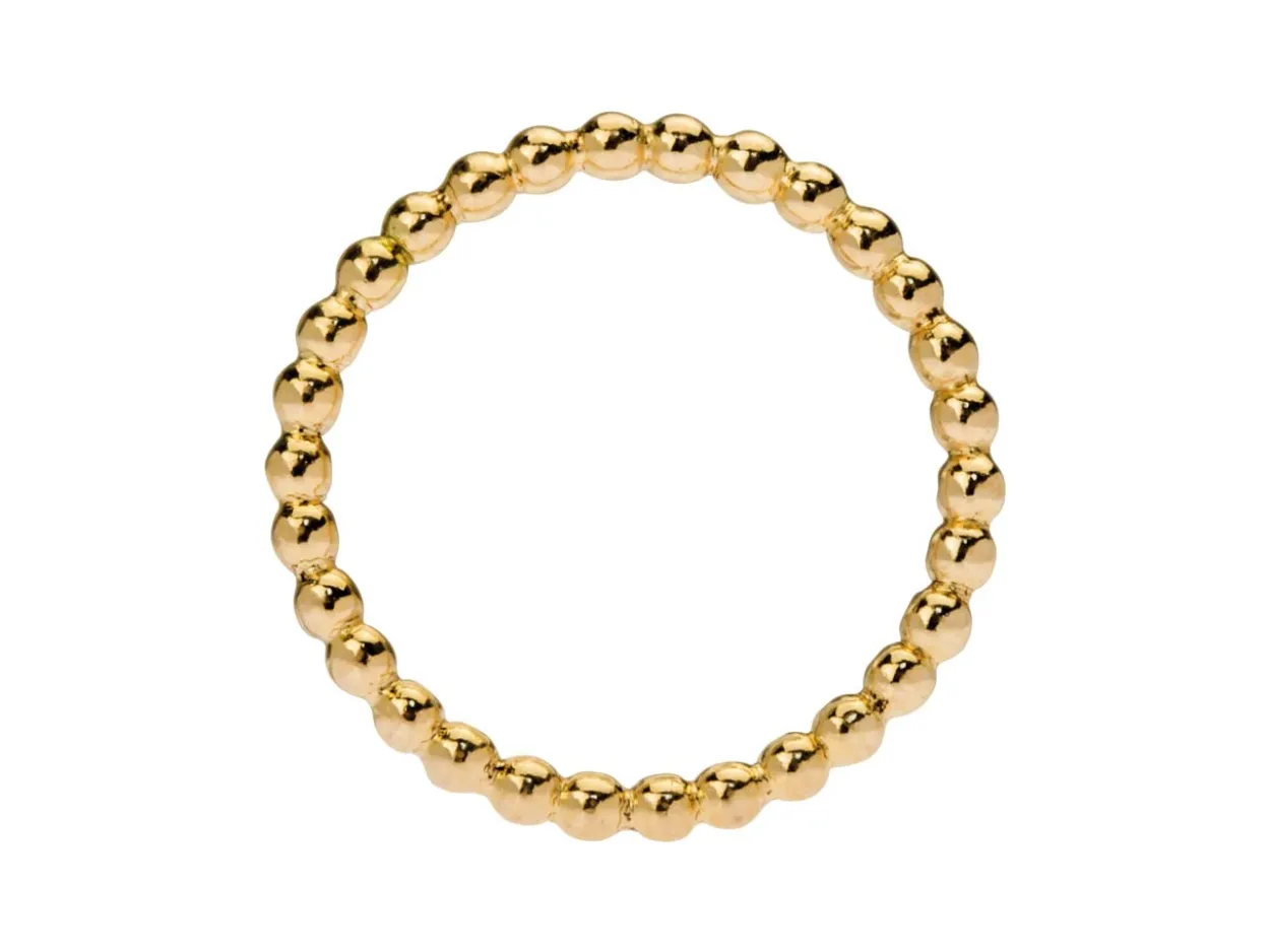 Gold Filled Beaded Ring 2mm Size O
