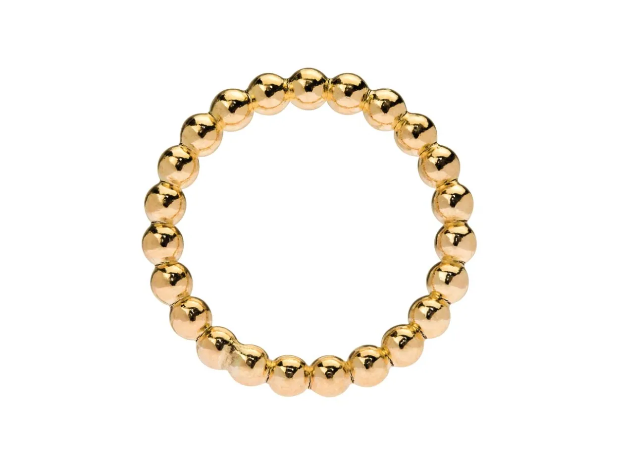 Gold Filled Beaded Ring 3mm Size O