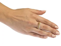 Gold Filled Beaded Ring 3mm Size M