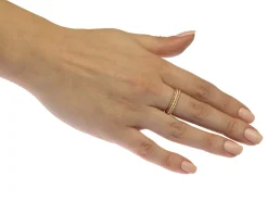 Gold Filled Beaded Ring 1.5mm Size Q