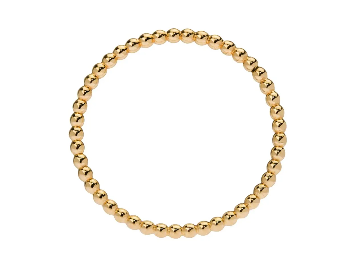 Gold Filled Beaded Ring 1.5mm Size M