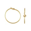 Gold Filled Beading Hoop Earring 15mm