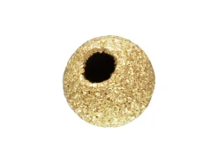 Gold Filled Bead Laser Cut 3mm 2 Hole Frosted/sparkle Finish Pack of 5