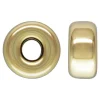 Gold Filled Bead Plain Flat 4mm Pack of 5