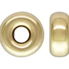 Gold Filled Bead Plain Flat 3.2mm Pack of 5
