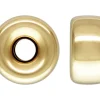 Gold Filled Bead Plain Flat 6mm