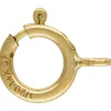 Gold Filled Bolt Rings Open 6mm Pack of 5
