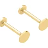 Gold Filled Circle Labret Stud Earrings