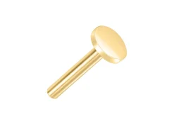 Gold Filled Circle Labret Stud Earrings