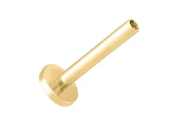 Gold Filled Circle Labret Stud Earrings