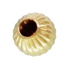 Gold Filled Corrugated Round 2 Hole Bead 4mm Pack of 5