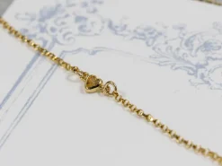 Gold Filled Cubic Zirconia Heart Bezel Connector Champagne, 3mm