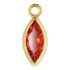 Gold Filled Cubic Zirconia Marquise Bezel Drop Connector Ruby, 3mm X 6.0mm