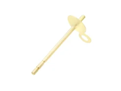 Gold Filled Cup Peg Post Ring 3mm Pack of 10