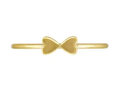 Gold Filled Double Heart Design Stacking Ring Small